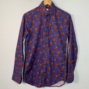 Blake Mill Men's‎ Skull Roses Button Up Shirt